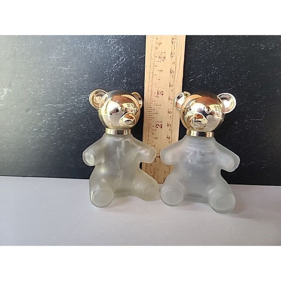 Vintage 1970s Avon Teddy Bear Decanters (2) EMPTY  Sweet Honesty Cologne - Picture 8 of 10